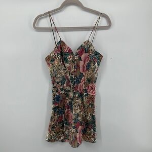 VictoriaSecret VTG Y2K Romantic Silkw/FloralElegance Slip Dress Gold Label SzXXS